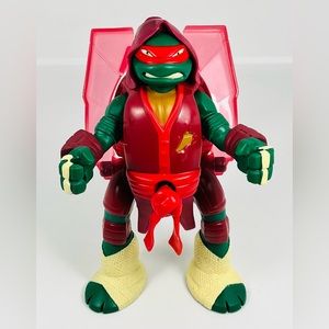 2013 Playmates Teenage Mutant Ninja Turtles Throw N Battle Raphael Figure TMNT